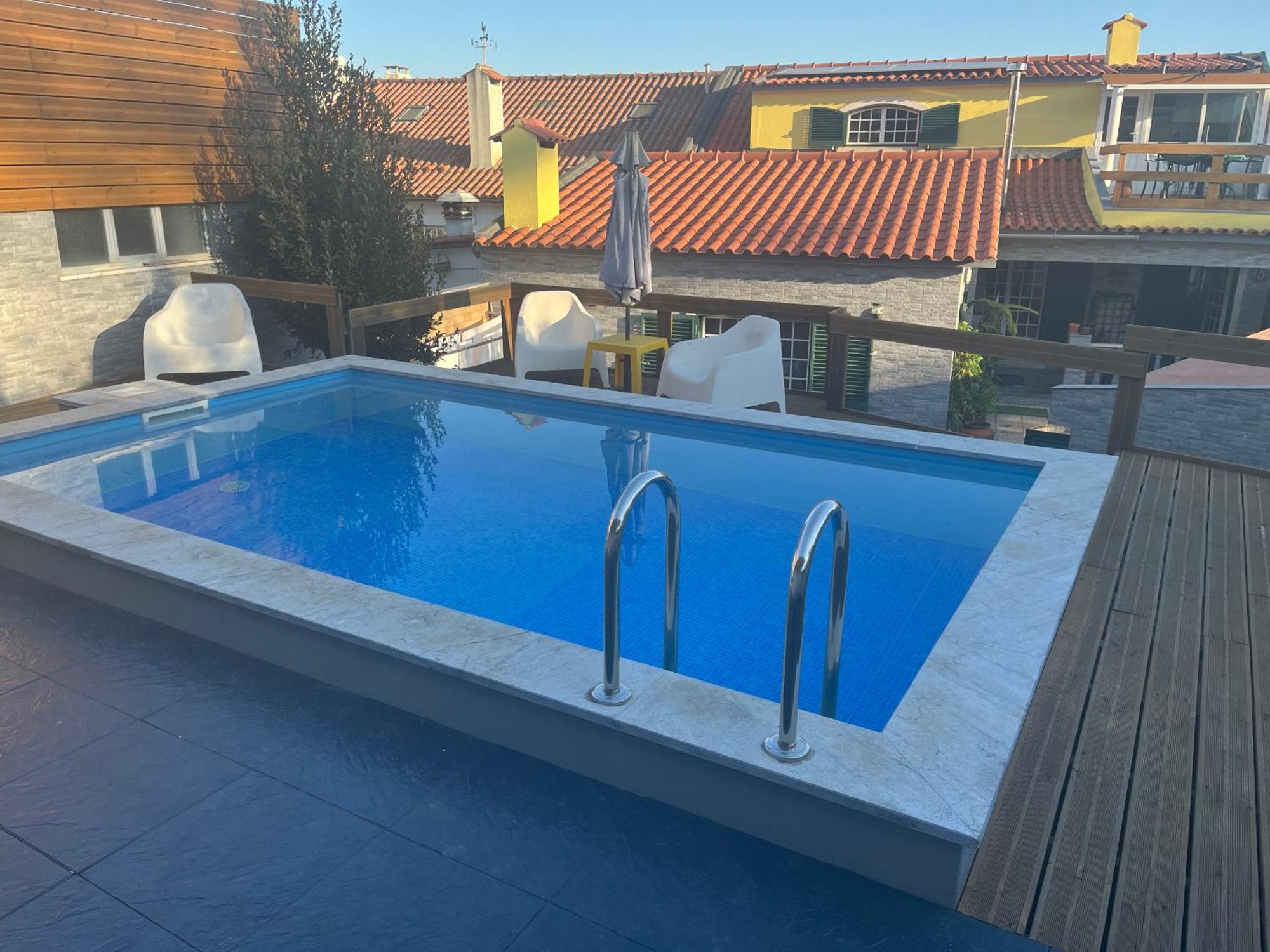 Sun House - Near Sintra - Kitchen - Pool Exterior foto